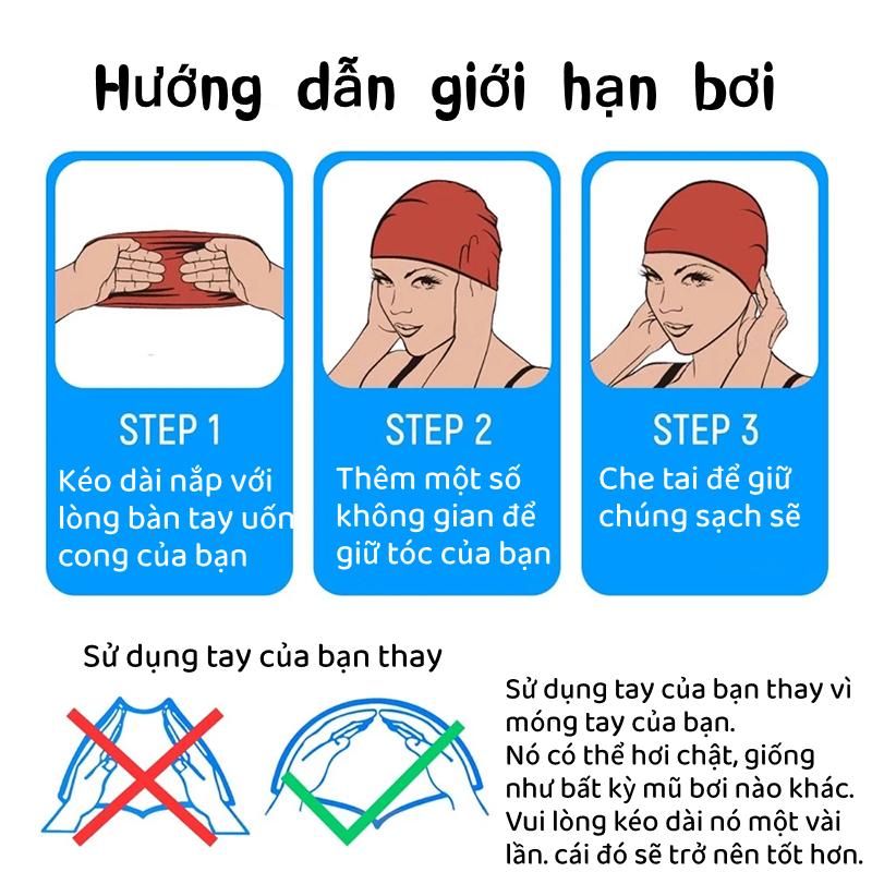 Mũ bơi cho bé phù hợp trẻ em trên 3 tuổi hình ngộ nghĩnh chất liệu an toàn,nón bơi trẻ em cảm giác mềm mại khi đội