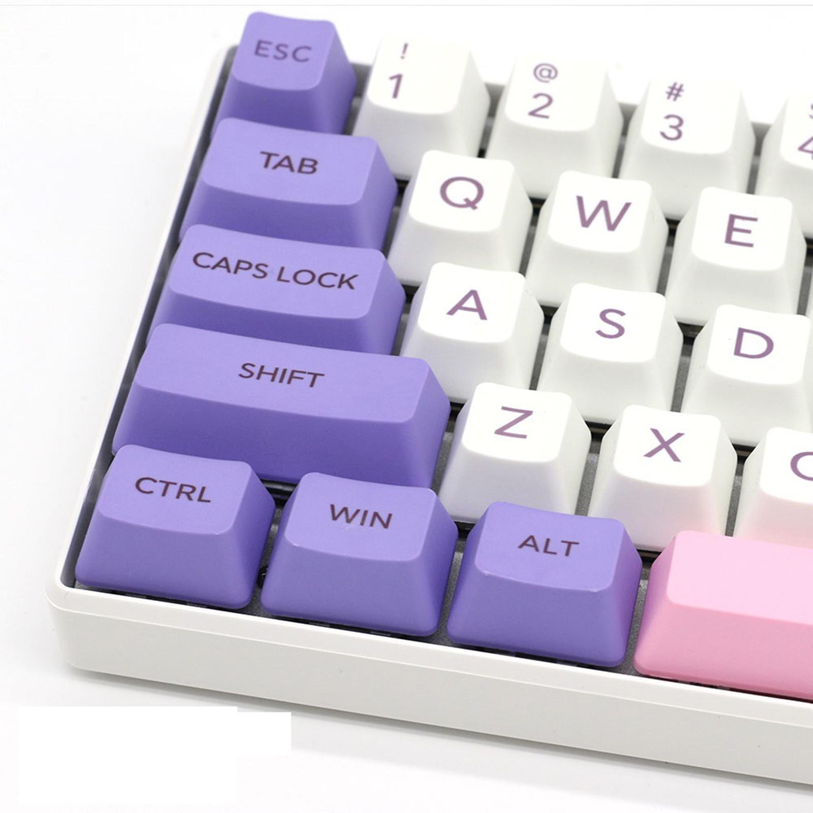 108 Keys Set Mechanical Switch Keyboard Keys 104 Keys Basic And 4 Special DIY Keys Pink And