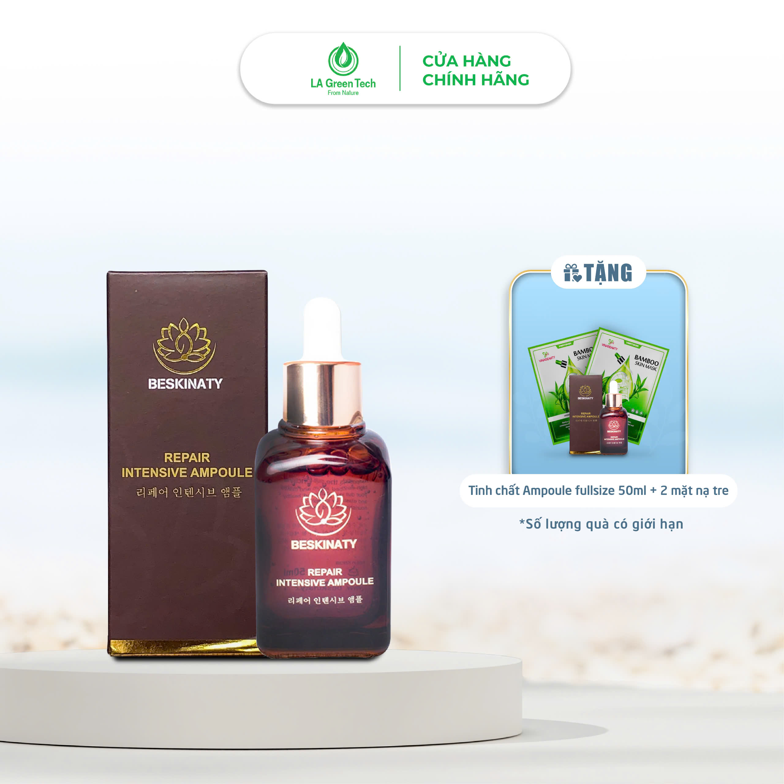 Tinh chất làm trắng Ampoule BESKINATY Hàn Quốc Cao Cấp tái tạo phục hồi chuyên sâu Repair Intensive Ampoule - Hộp 50ml - Tinh chất Ampoule