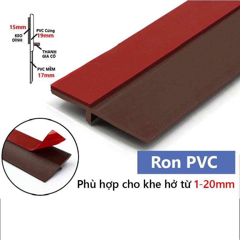 Thanh Ron Cửa 1 Mét PVC, Dán Chân Cửa, Miếng Chặn Cửa Chống Gió Lùa Cách Âm Giữ Nhiệt Điều Hòa