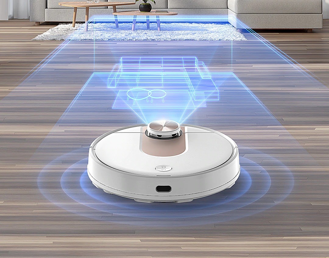 Robot Hút Bụi Lau Nhà XIAOMI Viomi SE Làm Sạch Sâu, Diện Tích Làm Việc 120-150 m2, Cảm Biến Chống Rơi Rớt, Lưu Bản Đồ 5 Tầng, Lực Hút 2200 Pa - Hàng Chính Hãng