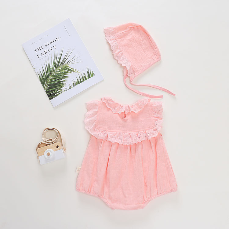Bodysuit cho bé, áo liền quần kèm mũ cực xinh cho bé gái từ 7-15kg