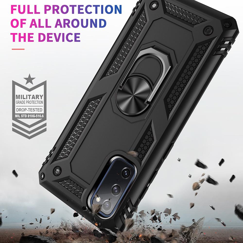Ốp lưng cho Samsung S20 FE chống sốc 2 lớp kèm nhẫn iring làm giá đỡ