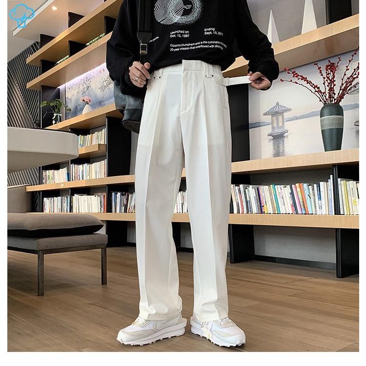 Quần tây ống rộng nam nữ TILAA FASHION quần âu vải ống suông Unisex phong cách Hàn Quốc QR001