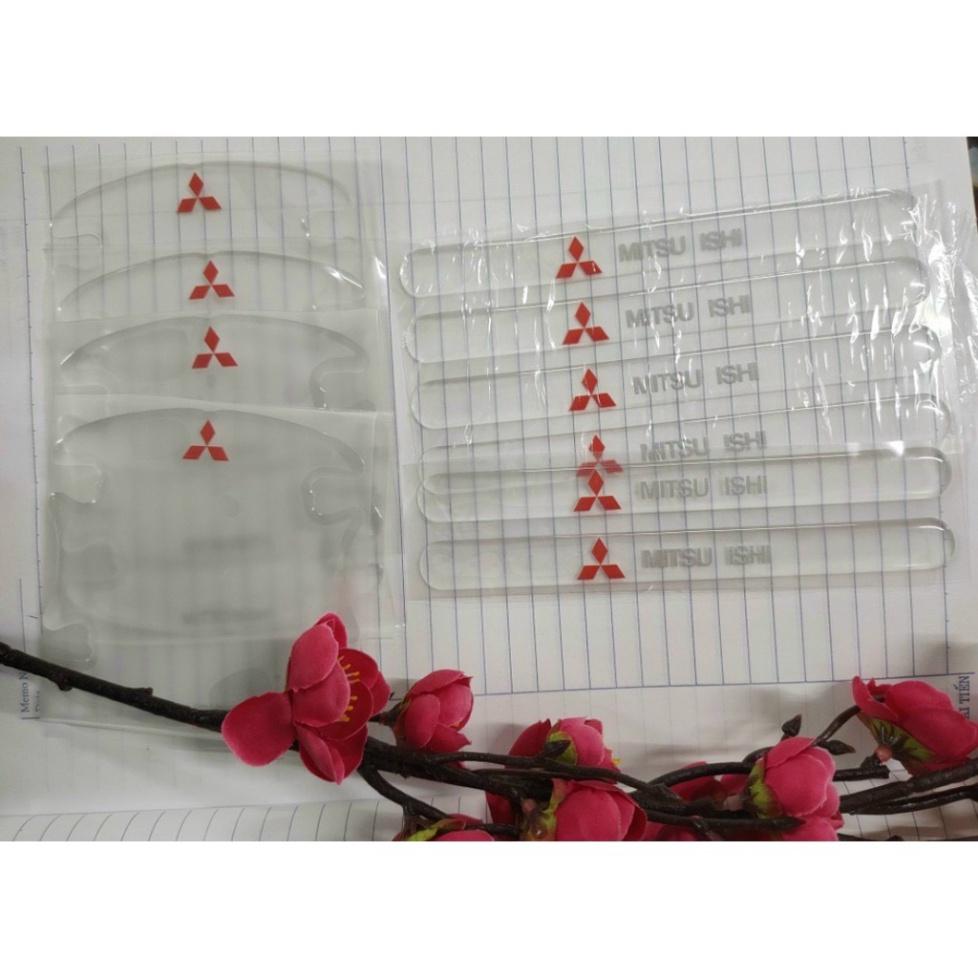 Bộ 10 Miếng dán Silicon chống xước hõm , tay nắm cửa ô tô H