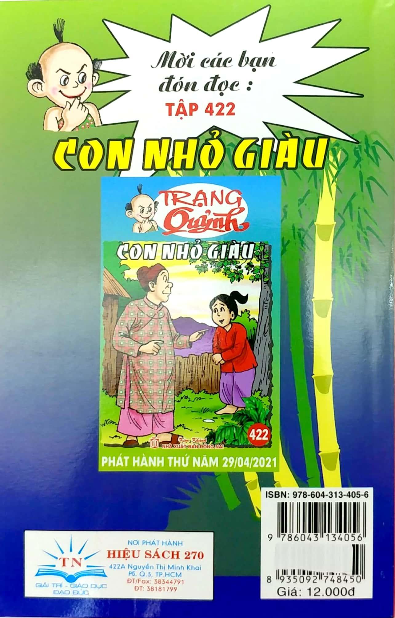 Truyện Tranh Trạng Quỷnh - Tập 421: Thuốc Trường Sinh