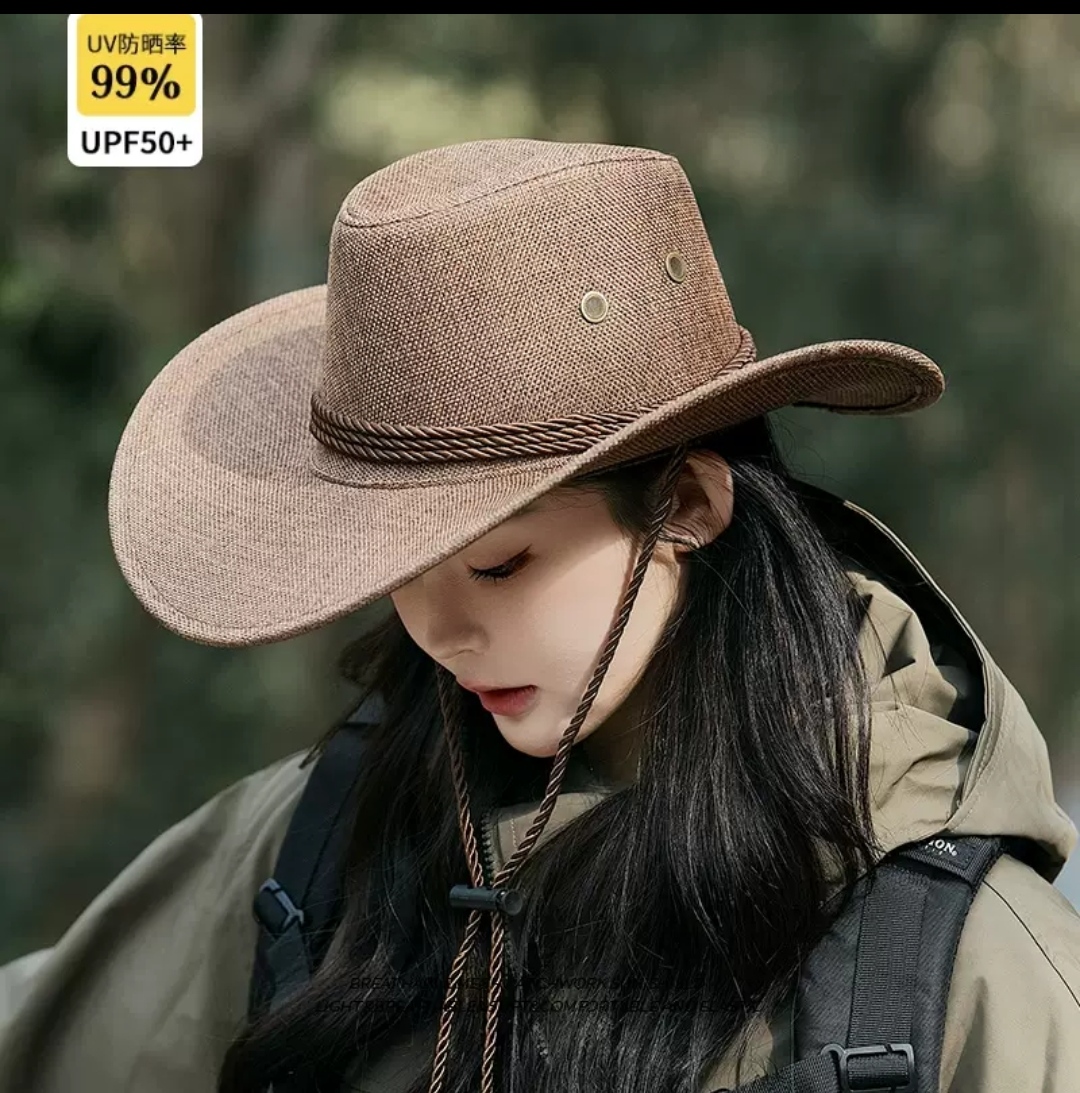 Nón mũ cao bồi nam nữ vành cong y hình. Chất liệu bố line. * Nón mũ cao bồi dành cho cả nam và nữ với thiết kế vành cong y hình. * Chất liệu của nón là bố line dona25060601