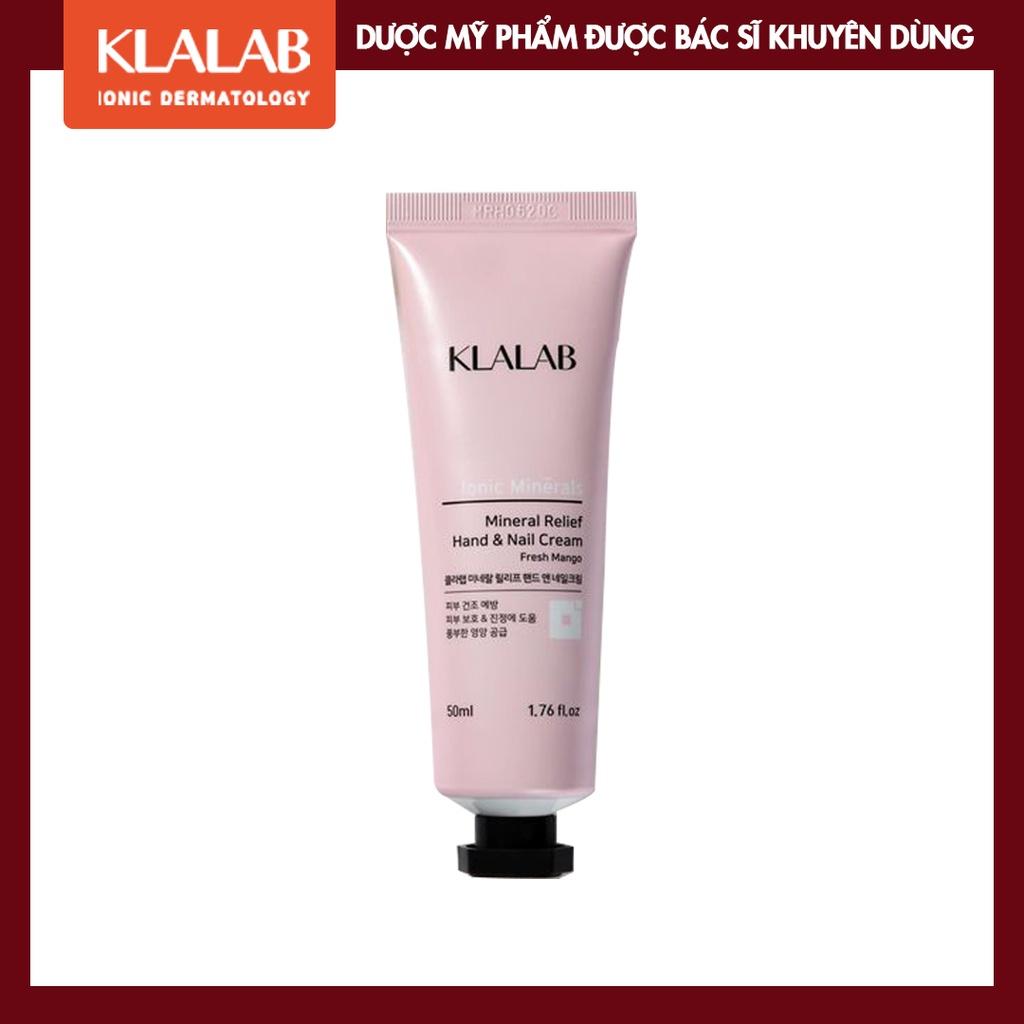 Kem dưỡng da tay và móng tay KLALAB Mineral Relief Hand &amp; Nail Cream phục hồi làm mịn &amp; căng bóng 50 ml