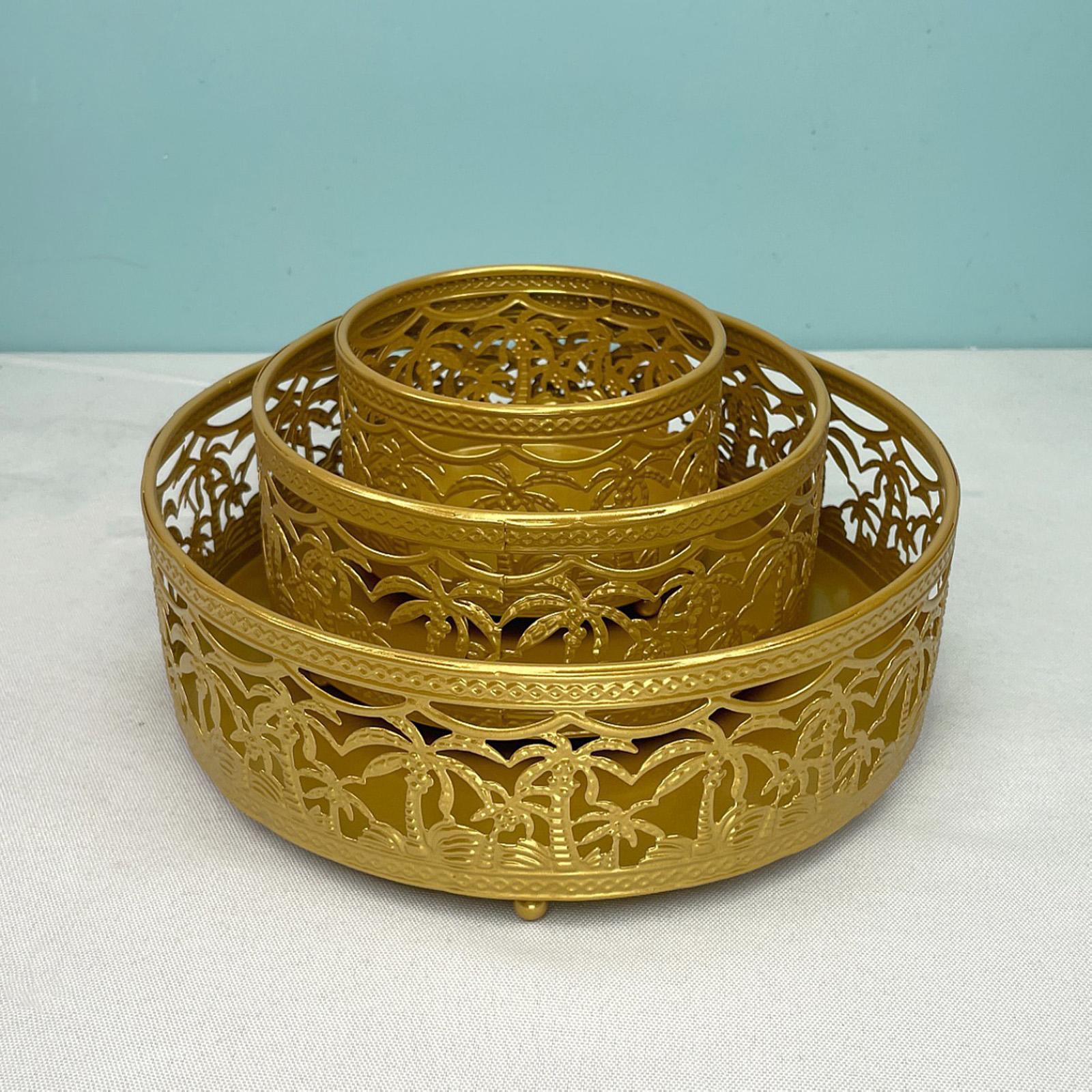 3Pcs Cake Stand Set Dessert Plate Tray for Afternoon Tea Supplies Centerpiece New Year