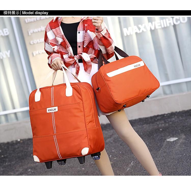 Vali kéo du lịch tặng kèm túi nhỏ - Re0358