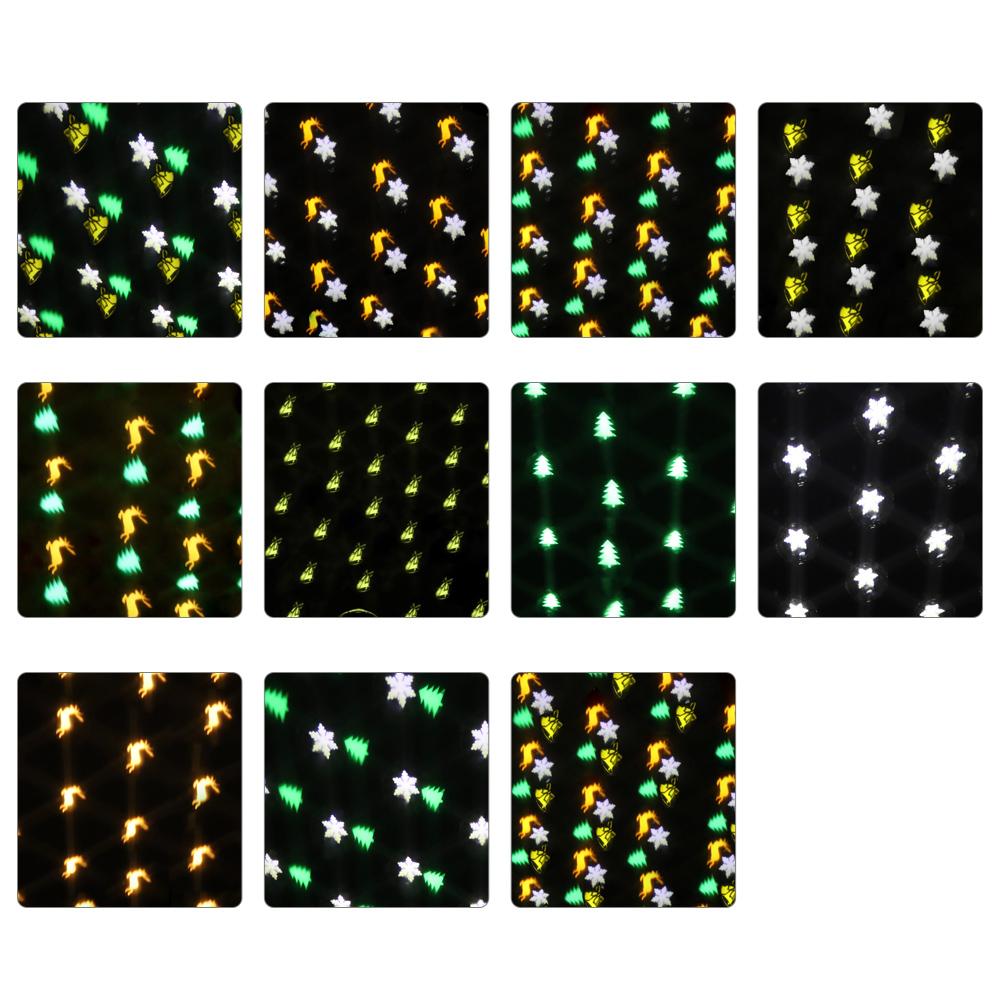 AC100-240V 7.5W Christmas Halloween   Theme Projection Lamp Christmas Day   Decoration Lawn Courtyard Projection Lamp