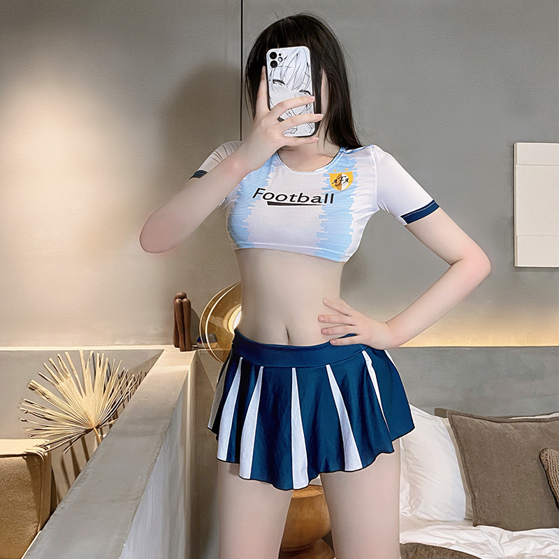 Set đồ ngủ cosplay cổ động viên bóng đá sexy