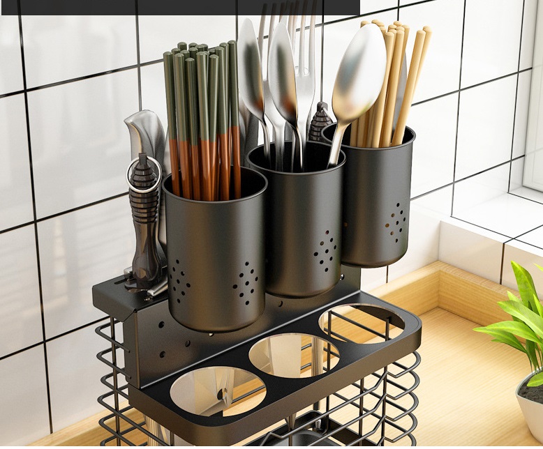 Ống Đựng Đũa Inox 304 Treo Tường Cao Cấp Chính Hãng GAGI Mã GD01 Không Gỉ Sét, Có Thể Để Bàn