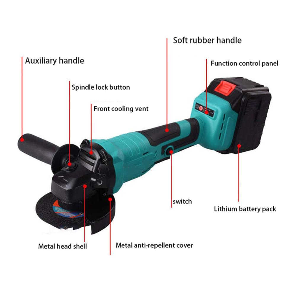 Máy mài điện công nghiệp không chổi than Pin Lithium