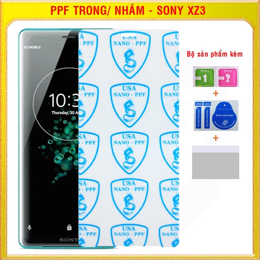 Dán dẻo PPF loại trong và nhám full màn hình cho Sony XZ3