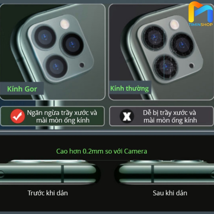 Dán cường lực Camera cho iPhone 14/ 14 Plus/ 14 Pro/14 Pro Max