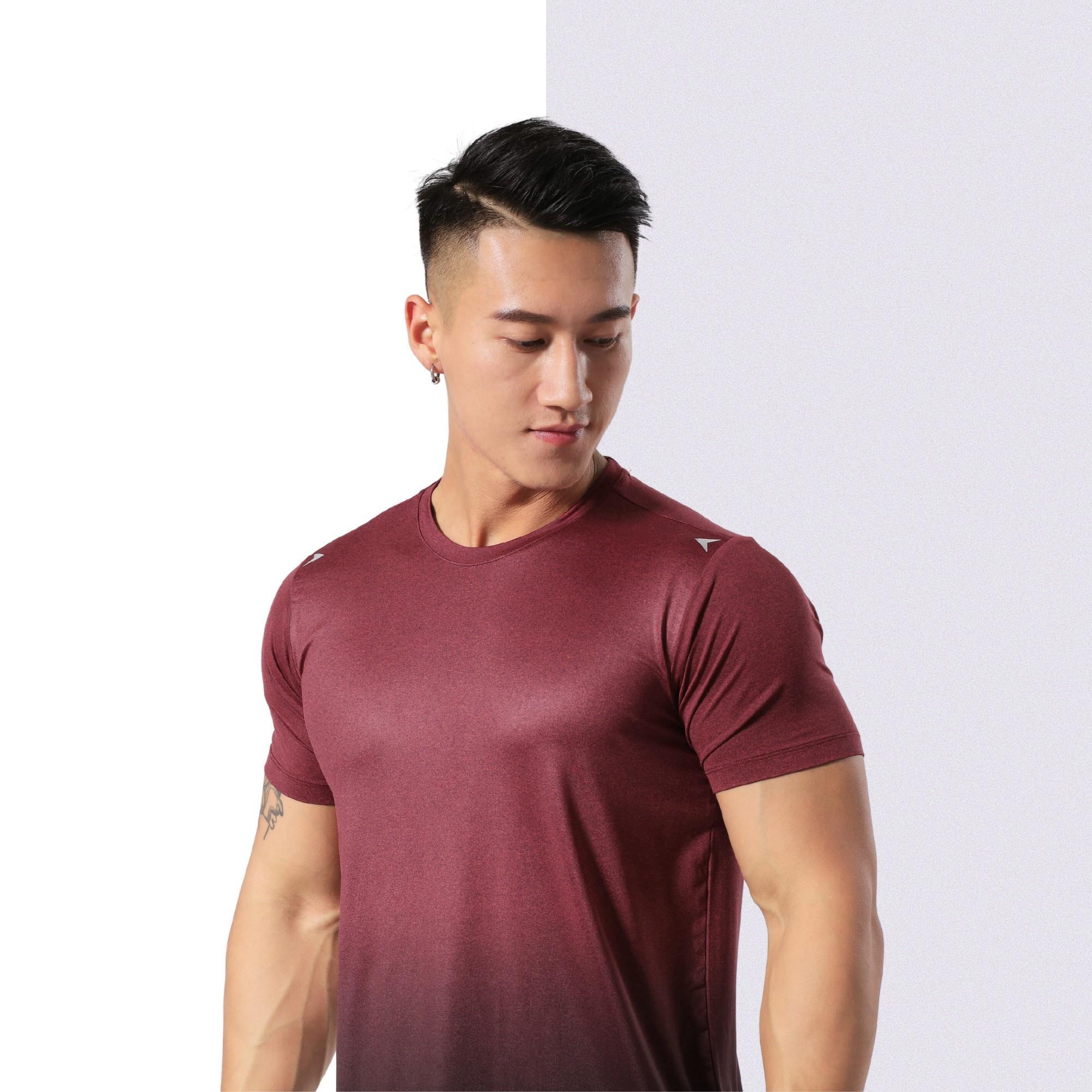 Áo Thun Nam Thể Thao Chạy Bộ Tập Gym Body Fit Nhiều Màu Vải Mát Thấm Hút Mau Khô Siêu Mát Tôn Dáng Mùa Hè Sale T6
