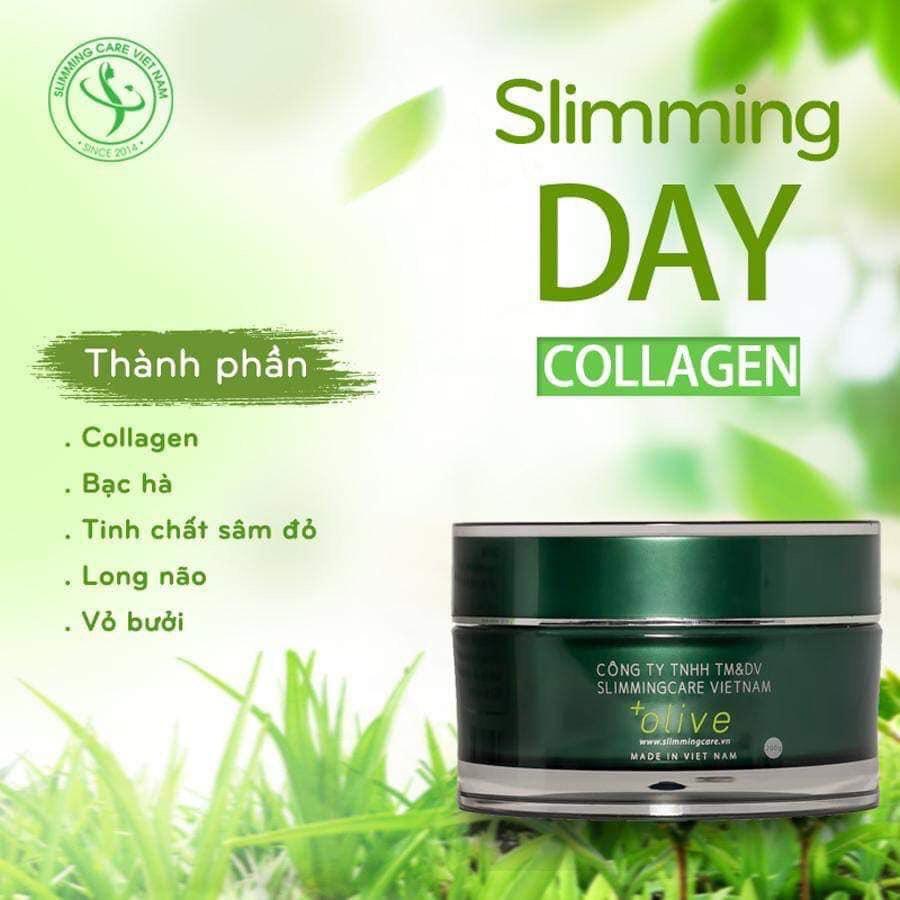 Kem Tan Mỡ Bụng Slimming Day Collagen Olive Thế Hệ Mới - Tan Mỡ Mờ Rạn Hiệu Quả Slimming Care
