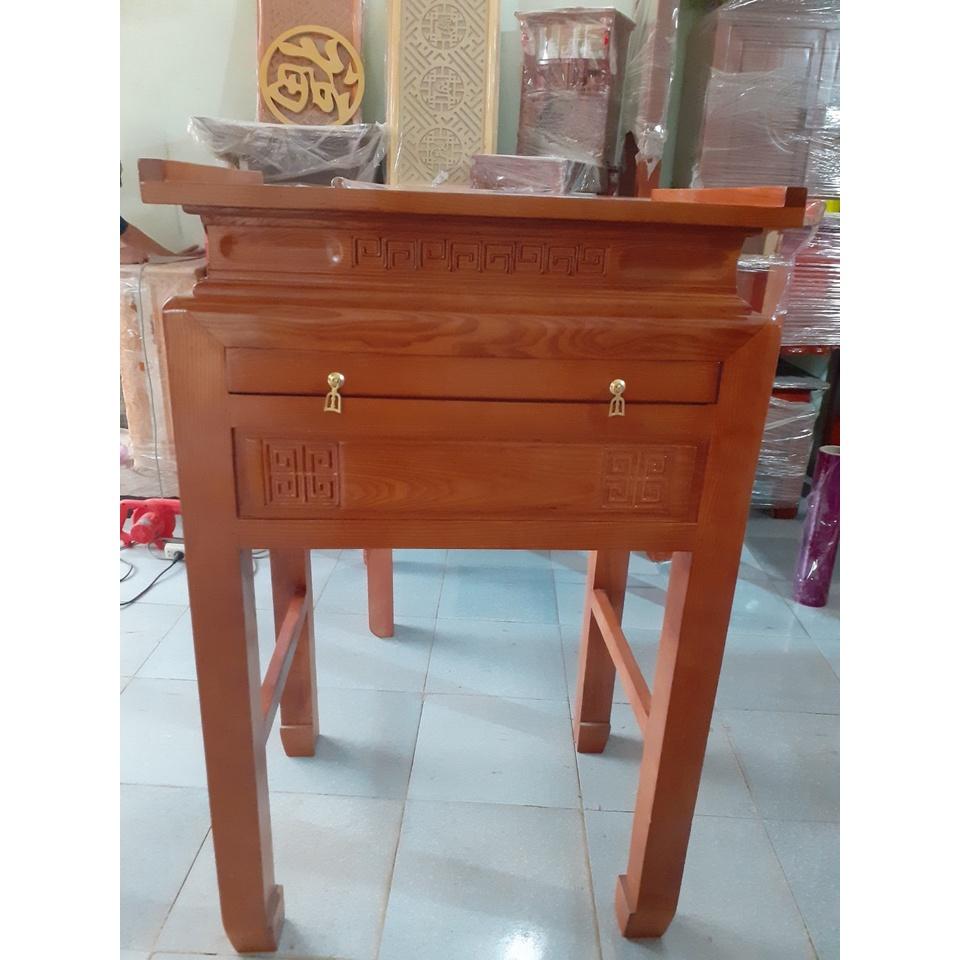 Bàn thờ đứng gỗ sồi đẹp chất lượng 81x61x127