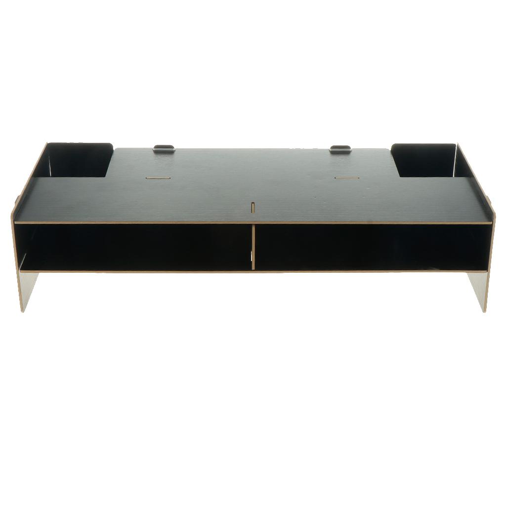 Computer Monitor Riser Speaker PC Laptop Screen Stand Desk Organizer