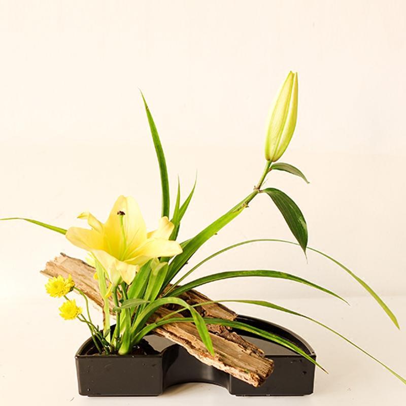 1 Pair Half Moon Japanese Ikebana Suiban Vase Pot Bonsai