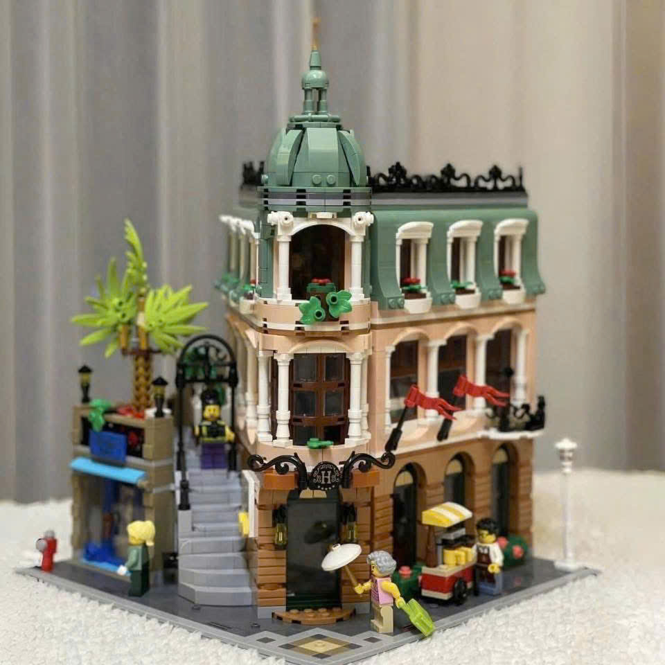 Bộ Lắp Ráp Mô Hình Khách Sạn Corner Boutique Hotel Mini – Đồ Chơi Xếp Hình Kiến Trúc 3D Cho Bé &amp; Người Lớn - HÀNG CHÍNH HÃNG MINIIN