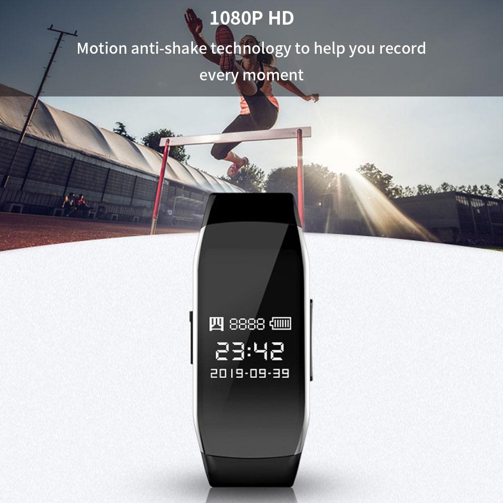 Mini Camera 1080P Small Cam Audio Voice Video Recorder Bracelet Micro Camcorder Wristband Vs K18 Support Hidden TF Card,Not Wifi