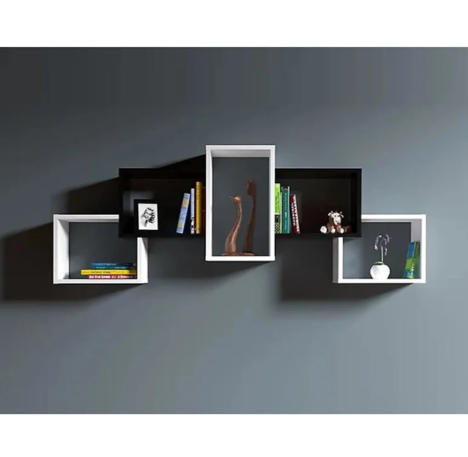 Kệ Treo Tường BOLD Chọn Màu Trắng/Đen Tundo CTKT204 KT 161,8cm x 60cm x 20cm