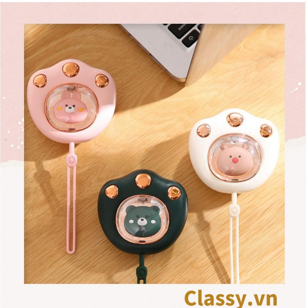 Máy sưởi ấm tay mini Classy sạc bằng USB nhỏ gọn nhiều màu PK1362