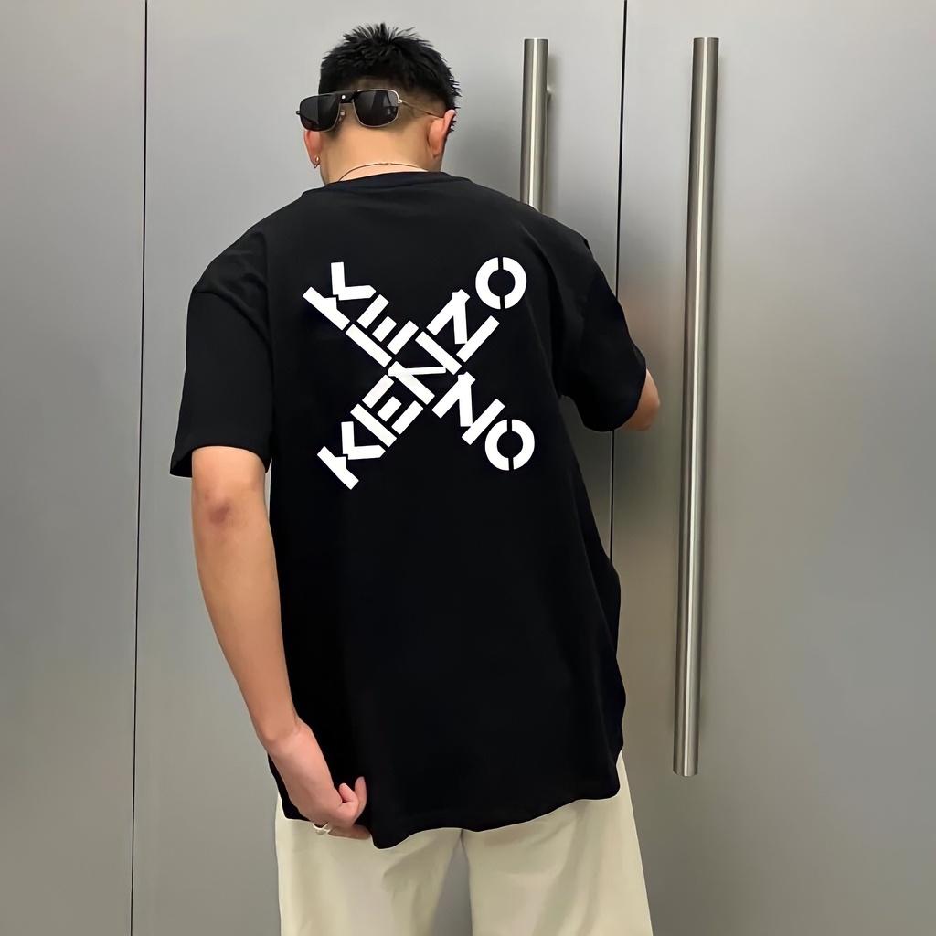 Áo thun tay lỡ nam nữ Kenzo, áo phông unisex form rộng chất cotton mát mịn thấm hút mồ hôi