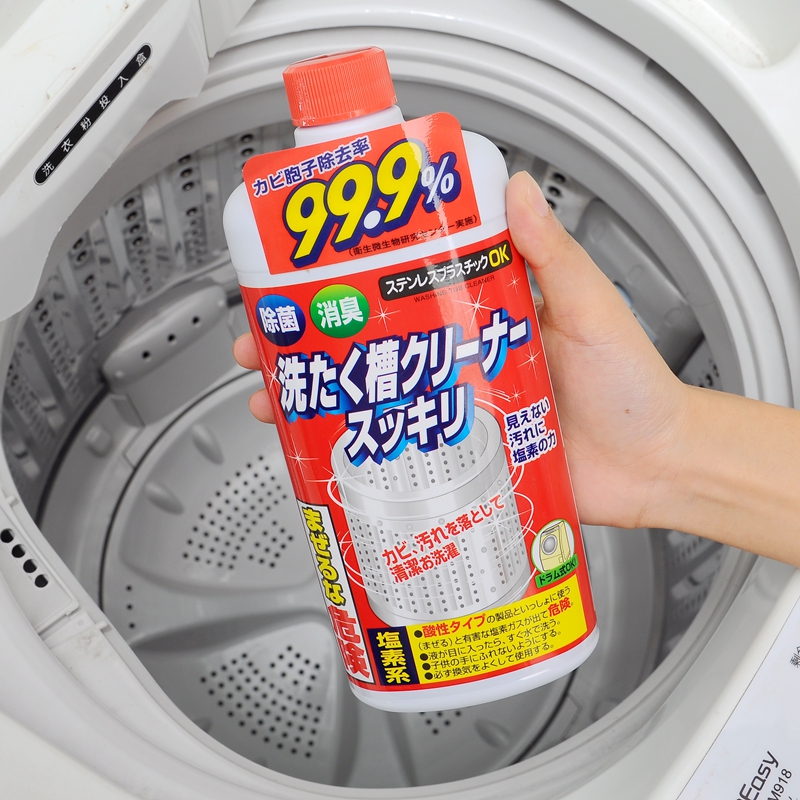 Combo nước tẩy vệ sinh lồng máy giặt + đá chà gót chân nội địa Nhật Bản