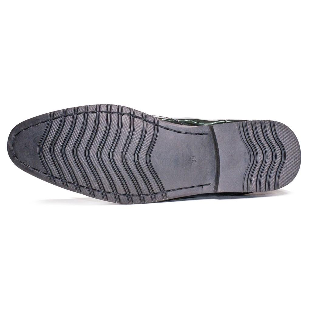 Giày Boot Nam Cổ Chun Da Bóng Màu Đen Sang Trọng Và Phong Cách - CB520-BONGCHUN