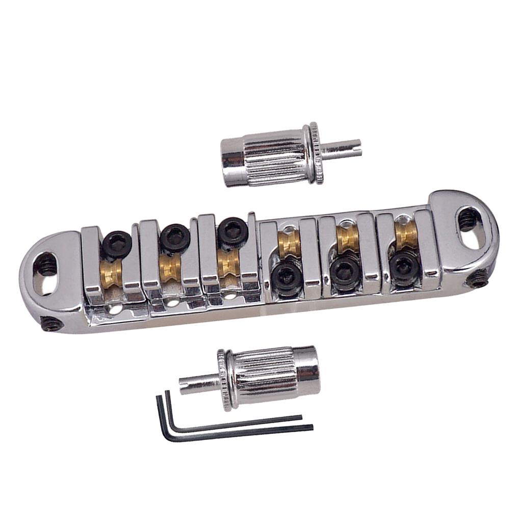Sunnimix Con Lăn Yên Xe Khóa Cầu Có Cờ Lê Cho Les Paul Đàn Guitar Thay Thế