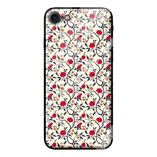 Ốp kính cường lực cho iPhone 7 mẫu NỀN LÁ 2 - Hàng chính hãng