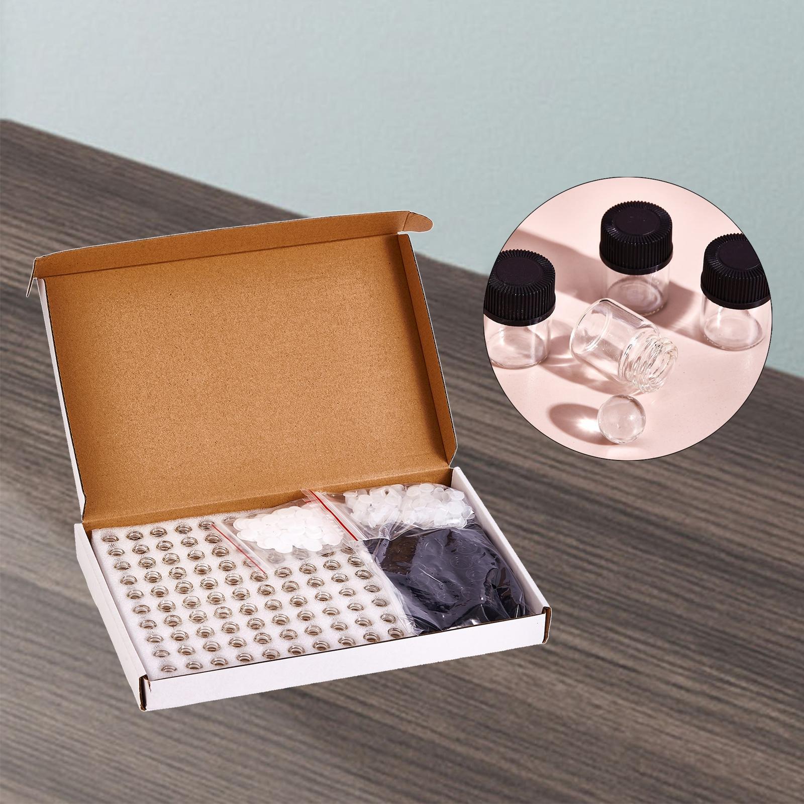 100 Pcs Essential Oil  Vial with orifice 1ml  Dram bottle