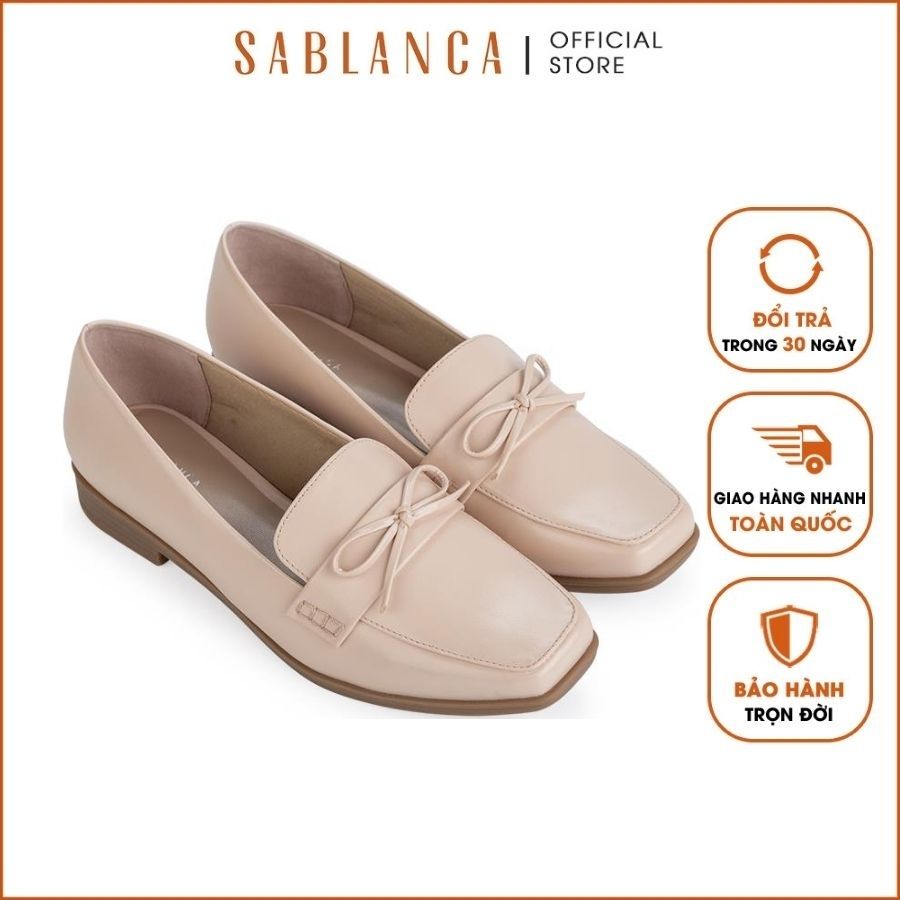 Sablanca - Giày mọi hoạt tiết nơ trang trí MO0017