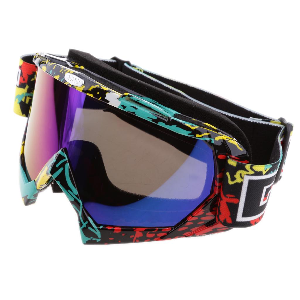 Motorcycle Motocross Windproof Anti-Fog Dustproof Goggles Colorful