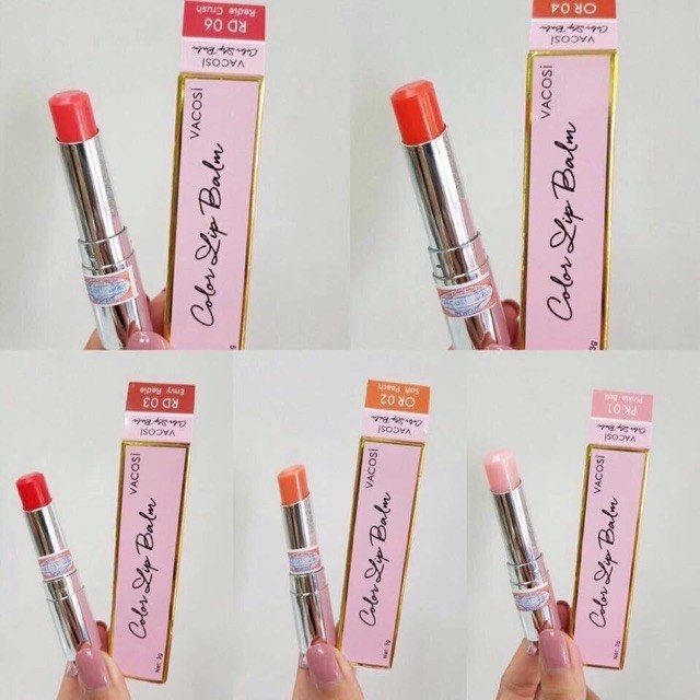 Son Dưỡng Môi Có Màu Vacosi Color Lip Balm