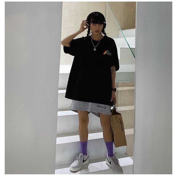 Áo thu tay lỡ STAY ATRCKEE phông Unisex nam nữ tee oversize form rộng pull Ulzzang Streetwear Hàn Quốc vải mềm
