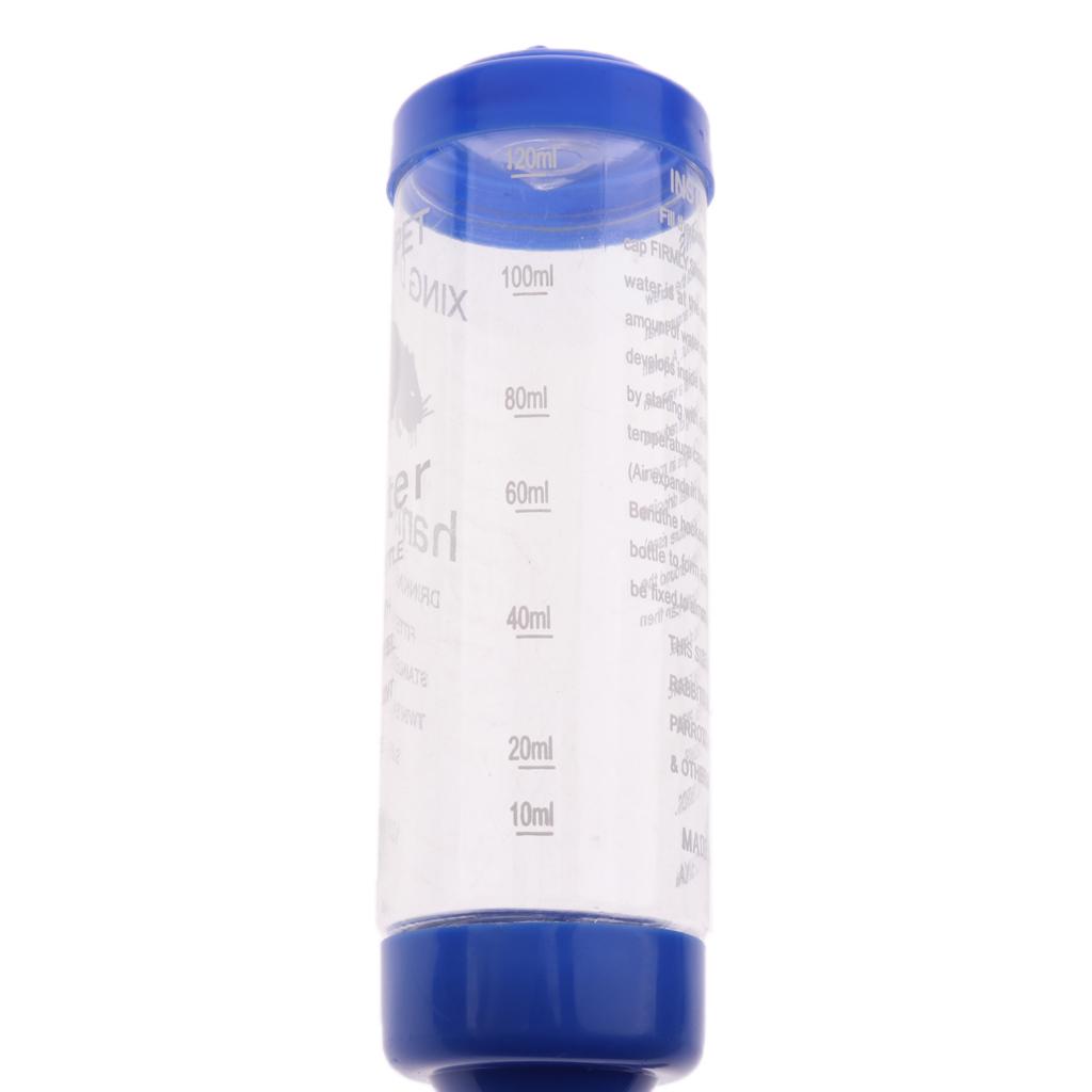 Kennel Cage Water Dispenser 125ML Pet Dog Water Bottle for Bunny Hamster