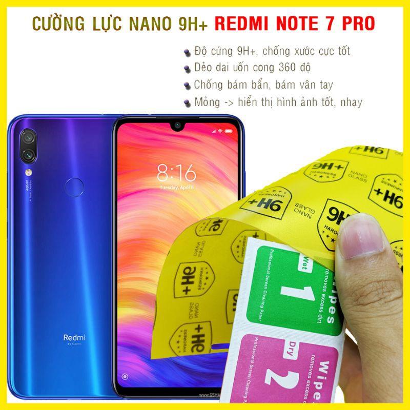 Dán cường lực dẻo nano dành cho Xiaomi Redmi Note 7 Pro
