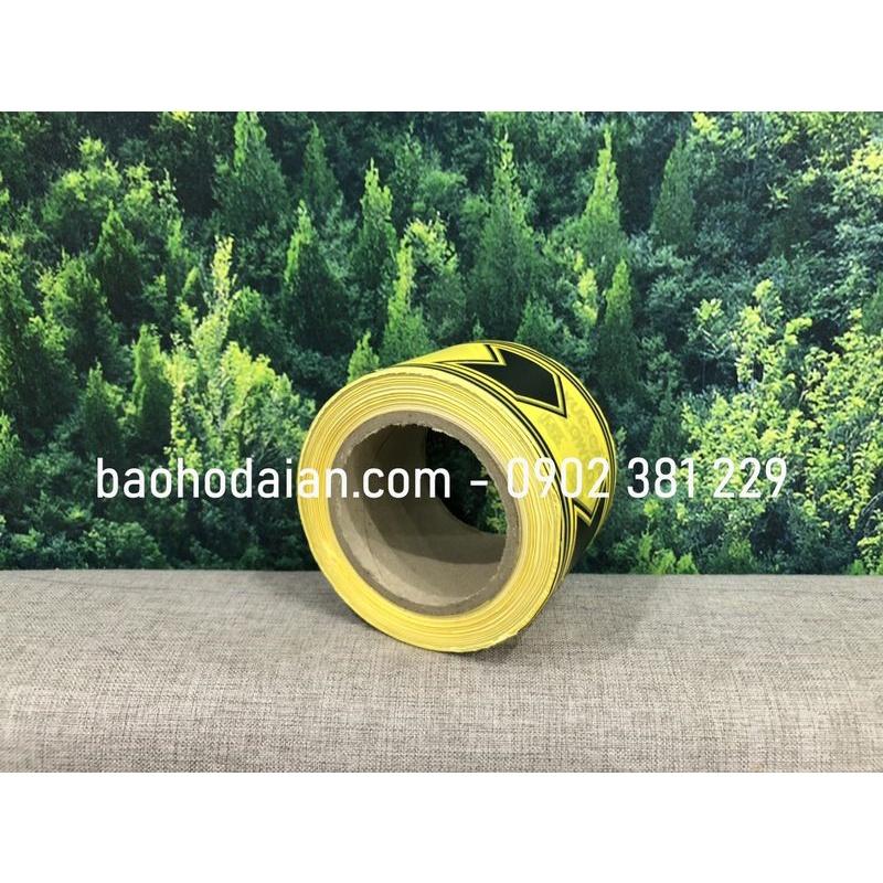 Cuộn dây rào cảnh báo khu vực cấm vào màu vàng đen - 8cm x 100m