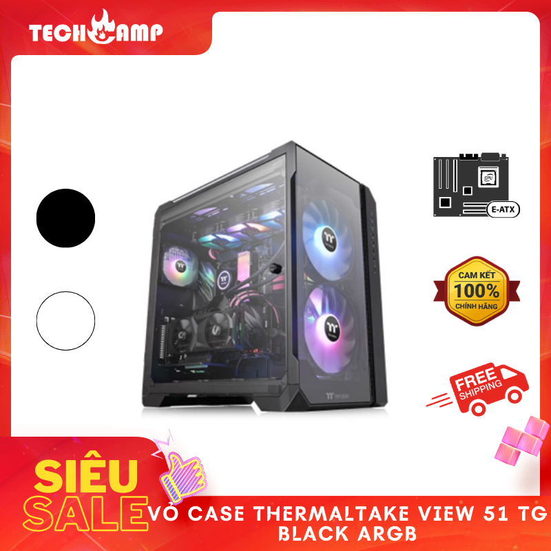 Vỏ Case Thermaltake View 51 TG ARGB - Hàng chính hãng