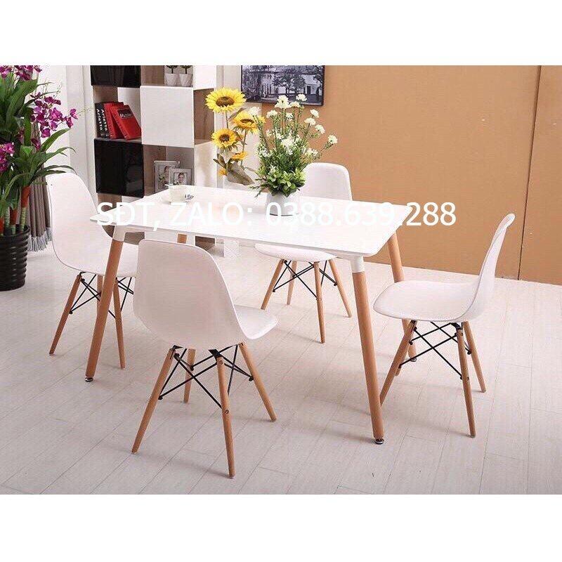 Bộ bàn ăn 4 ghế eames