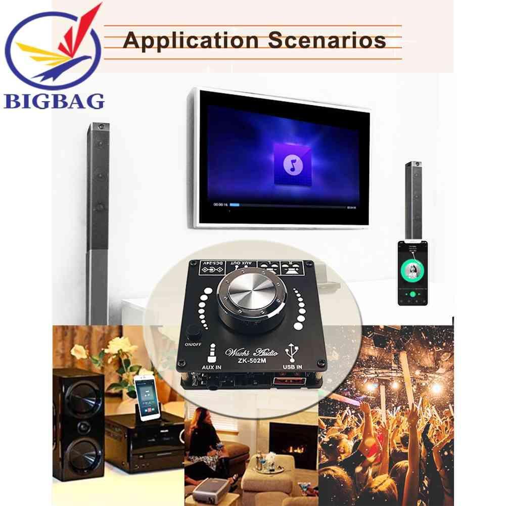 Bảng Mạch Khuếch Đại Âm Thanh ZK-502M Mini Bluetooth 5.0 50WX2