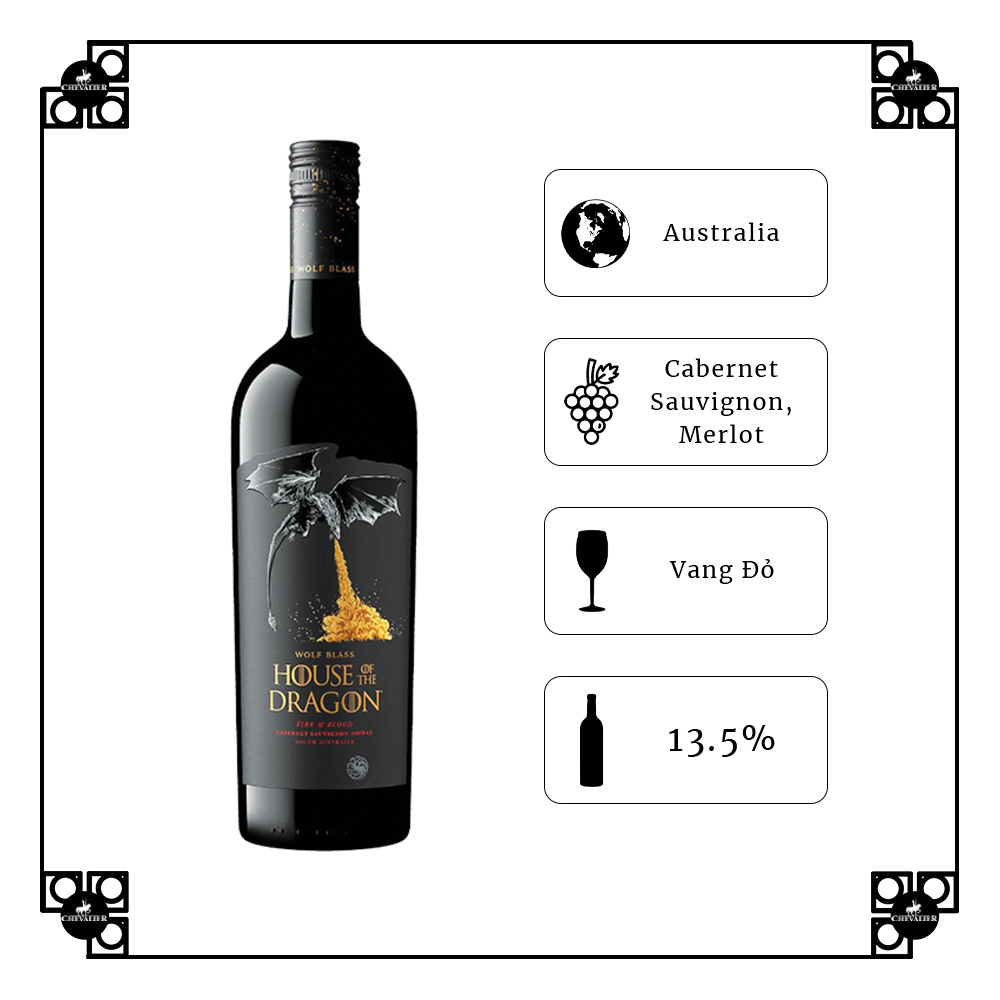 Rượu Vang Úc House Of The Dragon Cabernet Shiraz 2021