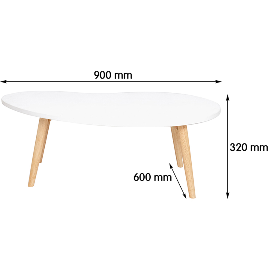 Bàn Trà - Bàn Sofa Gỗ D Table Nội Thất Kiểu Hàn BEYOURs - Trắng