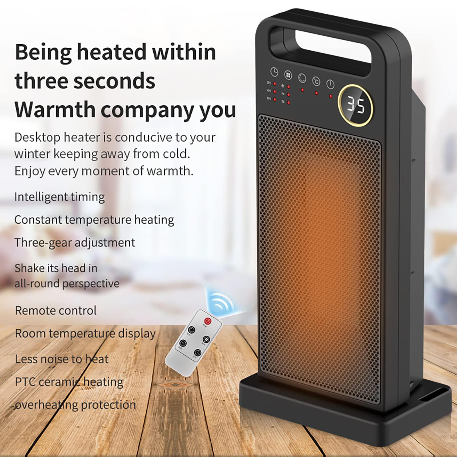 Small Space Heater Fan Heater Electric Heater 3 Modes for Office Living Room