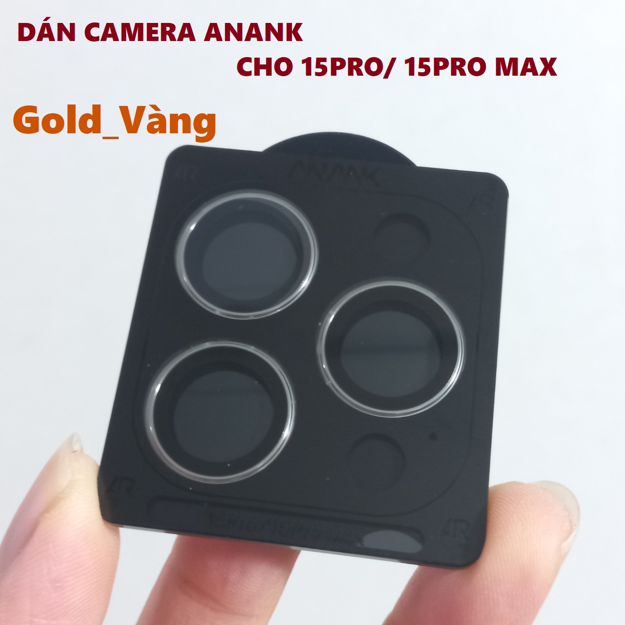 Mắt dán bảo vệ camera cao cấp ANANK AR cho iP 15 pro / 15Pro Max _ hàng chính hãng