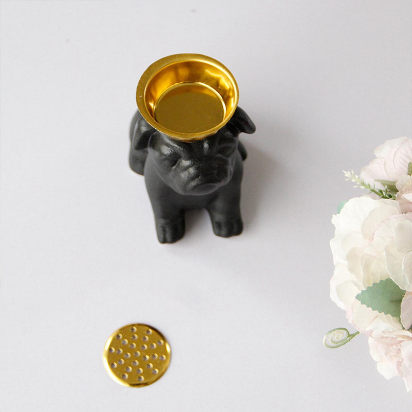 Incense Stick Burner Dog Shape Home Decor Aromatherapy Ornament for Office Desktop